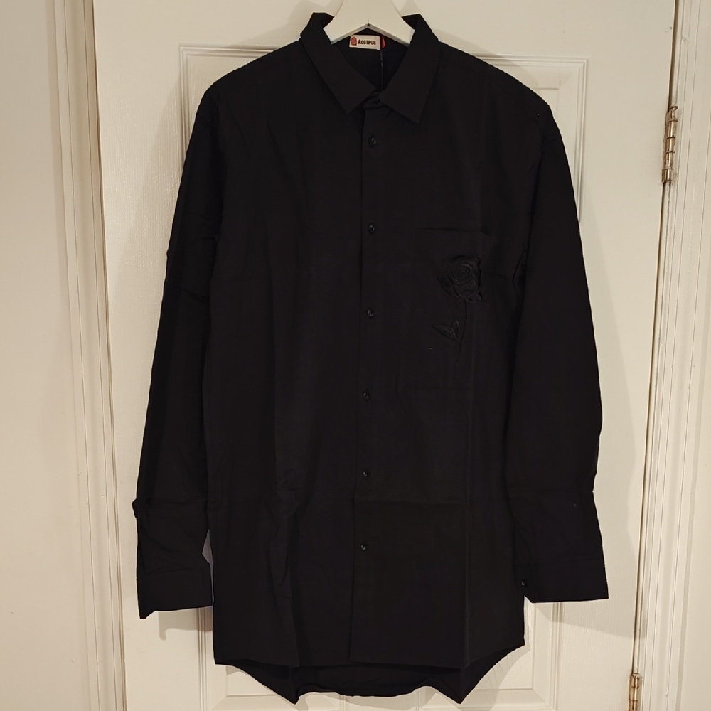 Men's Dark Green Button Down Shirt